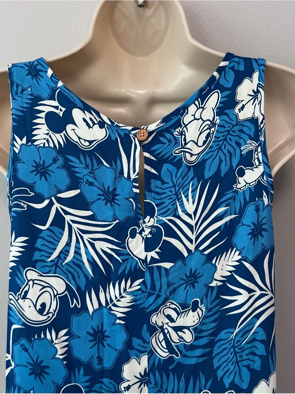 Disney Hawaiian Tropical Floral Dress Size L